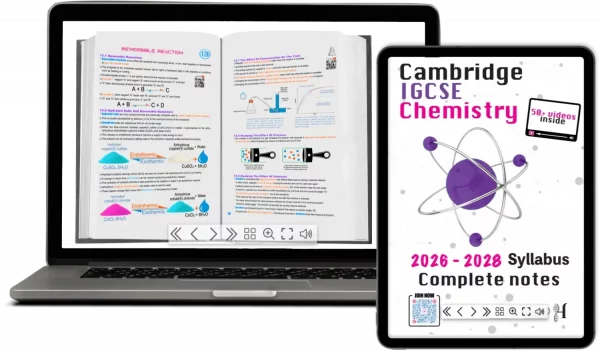 IGCSE Chemistry Complete Notes ebook +  Interactive Quizzes & Flash Cards