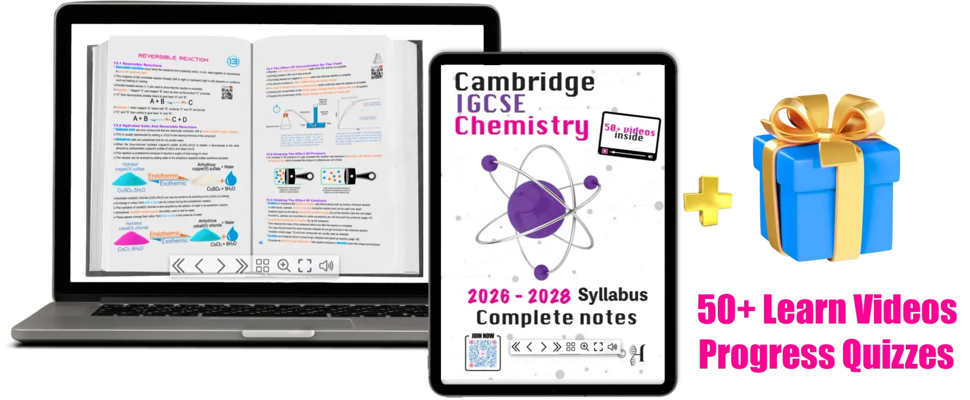 Cambridge IGCSE Chemistry Complete Notes eBook cover for 0620 and 0971, 2026–2028 syllabus