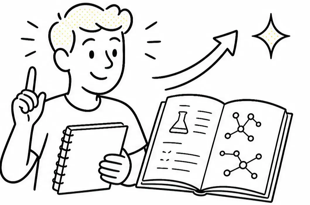 Student improving Cambridge IGCSE Chemistry performance using syllabus-led notes and worked solutions