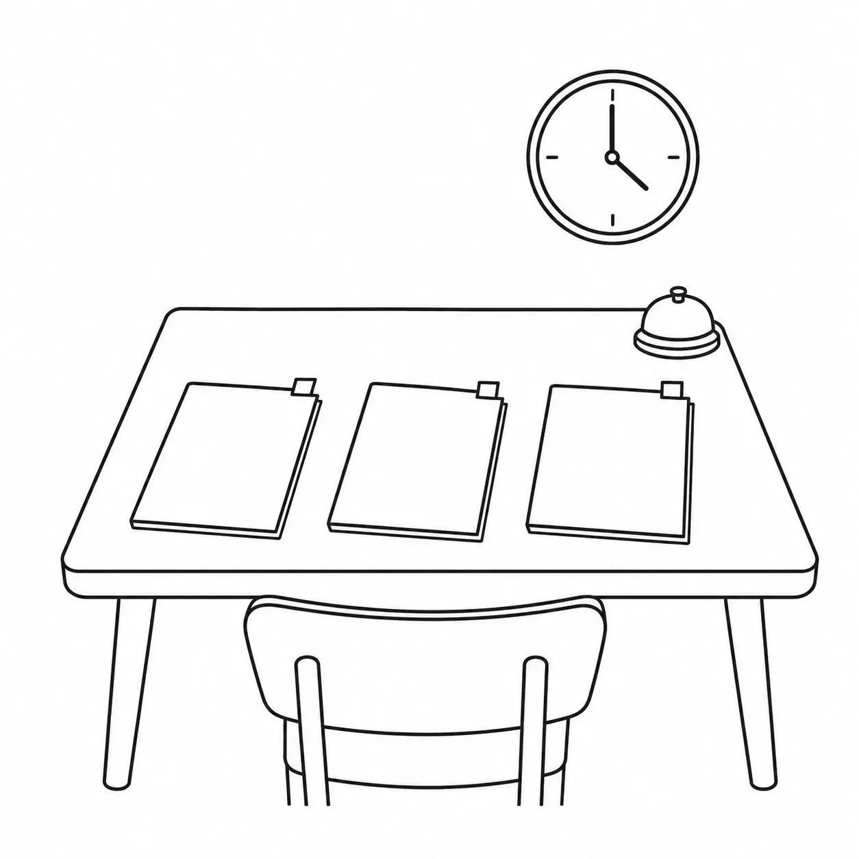 Line illustration showing three IAL Biology mock papers completed under formal exam conditions