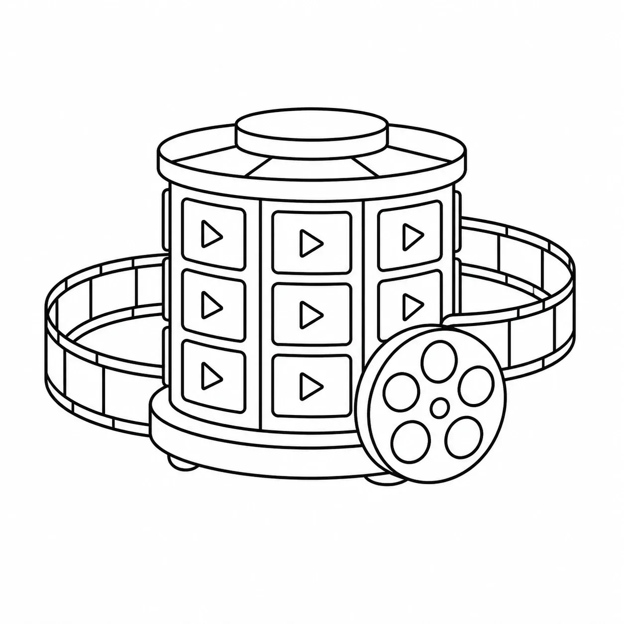 Line illustration of an IAL Biology recording archive with two years of lesson access