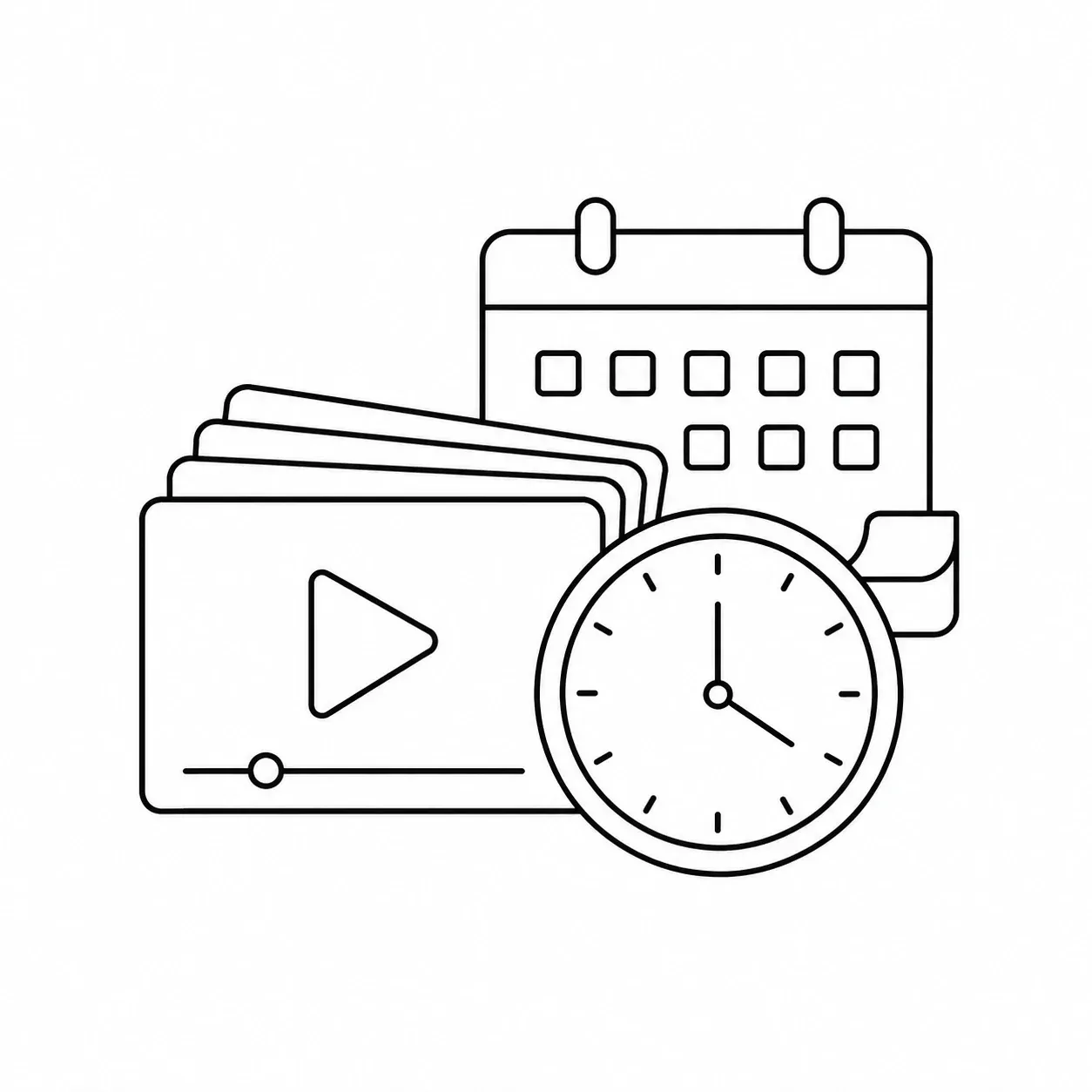 Line illustration representing 60 IGCSE Biology lessons and approximately 75 hours of online teaching