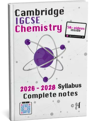 Cambridge IGCSE Chemistry Notes 2026–2028 syllabus eBook cover