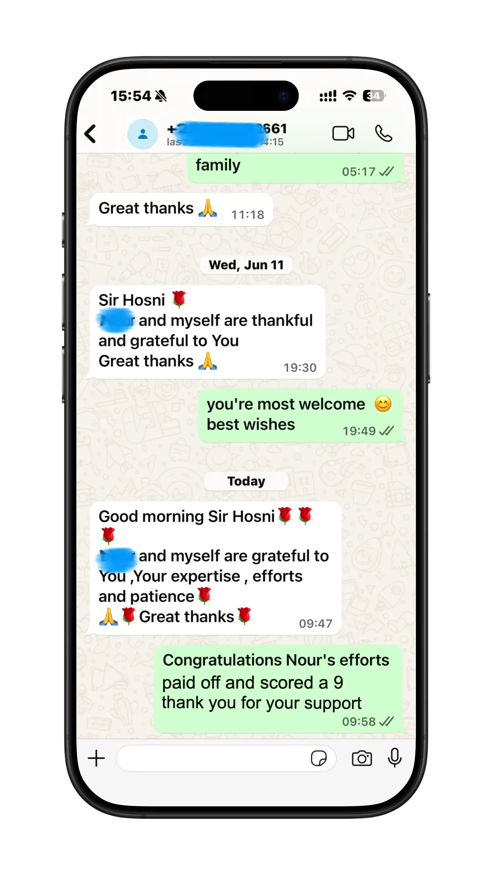 Verified IGCSE live class message 1 to Mr. Hosni